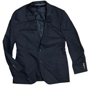 J Crew Mens 40R Blue $298 Slim-Fit Ludlow Suit Jacket Italian Chino Navy AT050